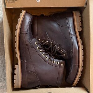 Timberland Men's Chocolate Leather Boots